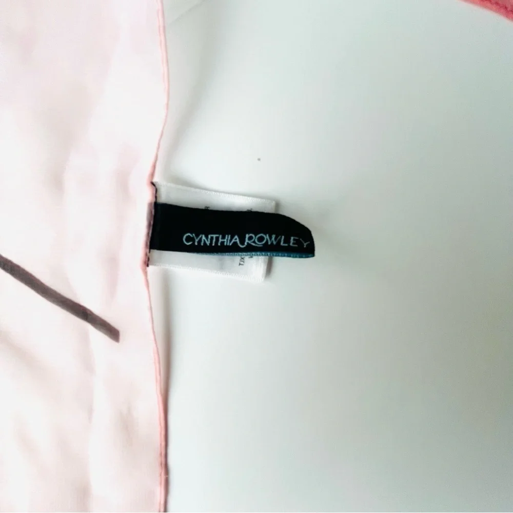 Cynthia Rowley Women's Pink Roses Scarf